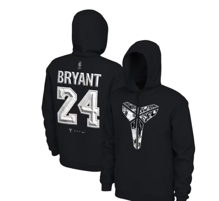 Los Angeles Lakers Kobe Bryant Nike Black Memorial Statue Unveil Name & Number Hoodie - $69.99
